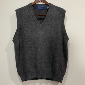 Pendleton Men's 100% Virgin Wool Vest in Grey Size Large